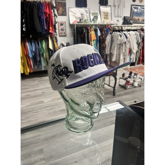 Vintage 90s Sports Specialties MLB Colorado Rockies Shadow Snapback Hat OSFA